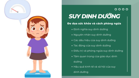 Suy dinh dưỡng: Đe dọa sức khỏe và cách phòng ngừa