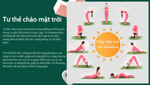 Tư thế chào mặt trời là một tư thế đáng chú ý trong yoga