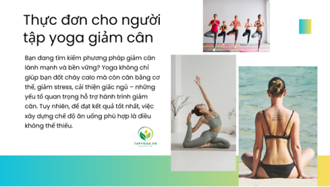 Thực đơn cho người tập yoga giảm cân