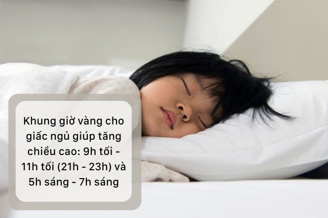 Khung giờ ngủ tăng chiều cao – Càng ngủ đúng giờ, càng cao