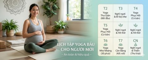 Lịch Tập Yoga Bầu 3 Tháng Đầu Cho Người Mới – An Toàn & Hiệu Quả